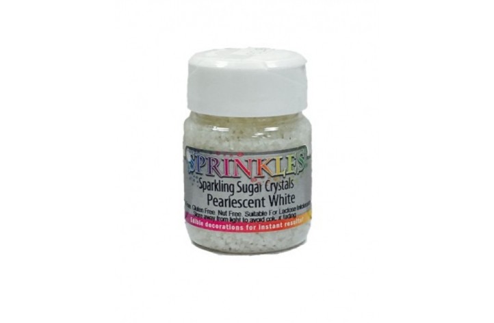 Sparkling Sugar Crystals - Pearlescent White